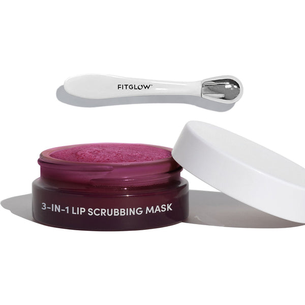Fitglow Beauty - 3-in-1 Lip Scrubbing Mask - NakedPoppy