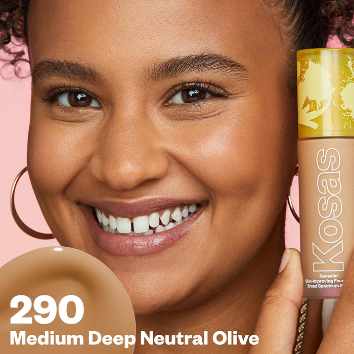 Revealer Skin-Improving Foundation SPF 25 – Medium Deep Neutral Olive 290